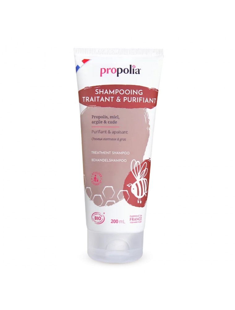 Image principale de la modale pour Shampooing Traitant Bio - Purifiant et Apaisant 200 ml - Propolia