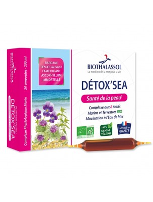 Image de Détox'Sea Bio - Santé de la Peau 20 Ampoules - Biothalassol depuis Achetez les nouvelles tisanes arrivées à l'herboristerie Louis