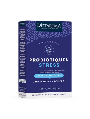 Image 78760 supplémentaire pour Probiotiques Stress Philaromal - Axe Intestin Cerveau 30 gélules - Dietaroma
