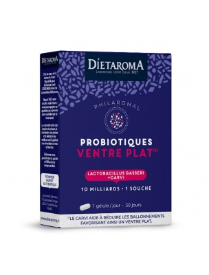 Image 78764 supplémentaire pour Probiotiques Ventre Plat Philaromal - Flore Intestinale 30 gélules - Dietaroma