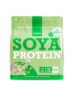 Image de Vegan Protein Bio - Protéines Végétales Soya 400 g - Purasana depuis Riz Bio - Protéines végétales 400g - Biosavor | Biosavor
