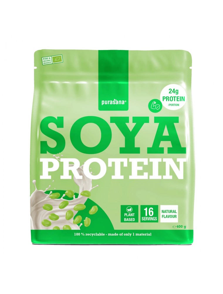 Image principale de la modale pour Vegan Protein Bio - Protéines Végétales Soya 400 g - Purasana