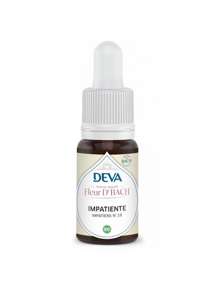 Image principale de la modale pour Impatiente Bio - Douceur et Patience Élixir Floral de Bach 15 ml - Deva