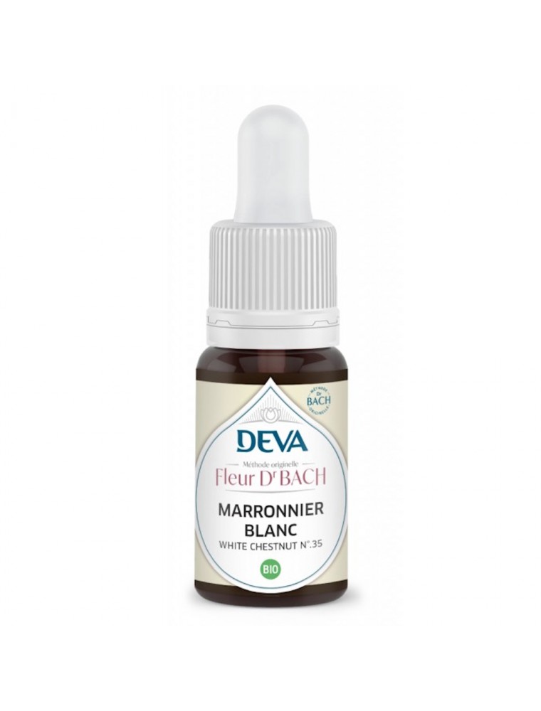 Image principale de la modale pour Marronnier blanc Bio - Clarté mentale et Tranquillité d'esprit Élixir Floral de Bach 15 ml - Deva