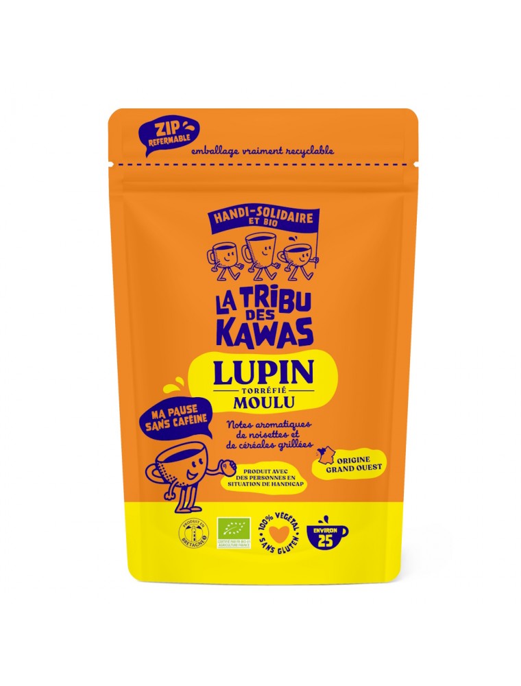 Image principale de la modale pour Lupin Torréfié Moulu Bio - Substitut de Café 200 g - La Tribu des Kawas