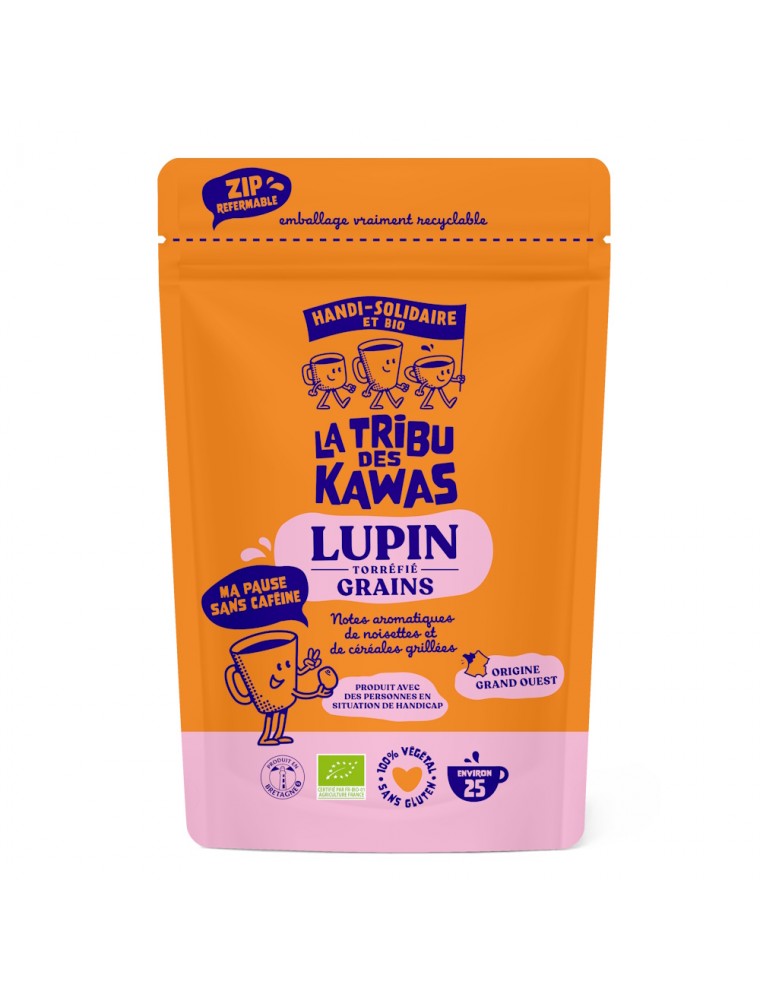 Image principale de la modale pour Lupin Torréfié Grains Bio - Substitut de Café 200 g - La Tribu des Kawas