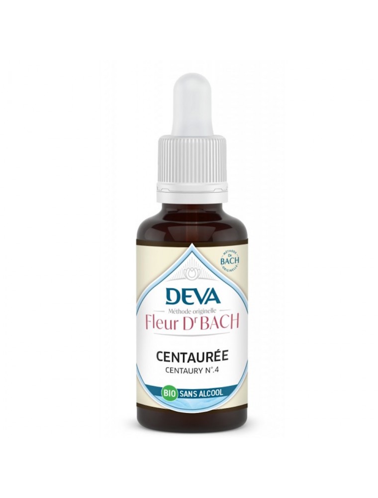 Image principale de la modale pour Centaurée Sans Alcool Bio - Volonté et Force de caractère Elixir Floral de Bach 30 ml - Deva