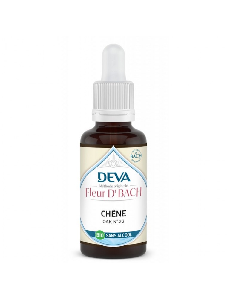 Image principale de la modale pour Chêne Sans Alcool Bio - Lâcher-prise Elixir Floral de Bach 30 ml - Deva