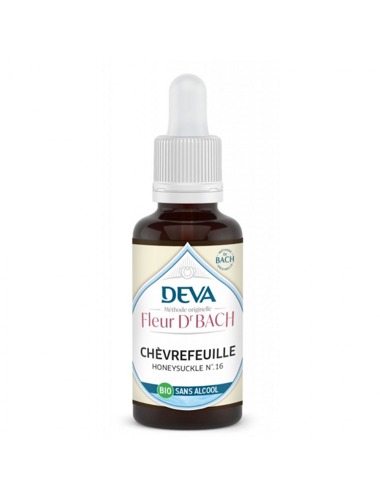 Image principale de la modale pour Chèvrefeuille Sans Alcool Bio - Vivre au présent Élixir Floral de Bach 30 ml - Deva