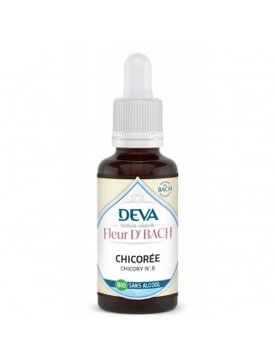 Image 78911 supplémentaire pour Chicorée Sans Alcool Bio - Don de soi Élixir Floral de Bach 30 ml - Deva