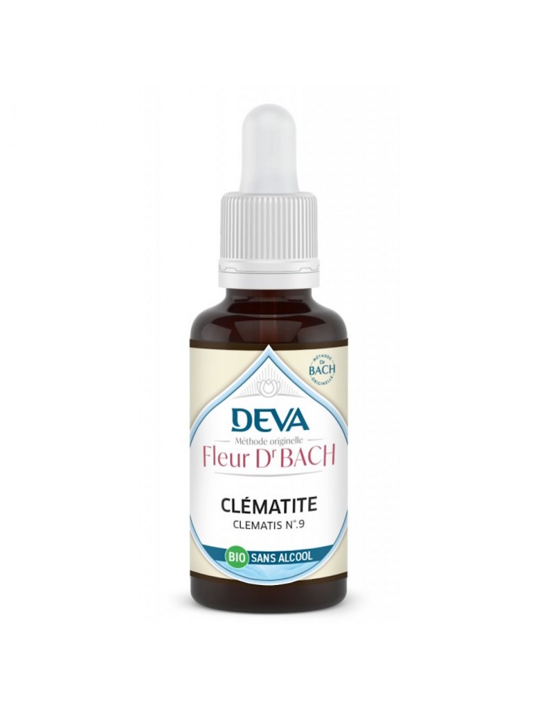 Image principale de la modale pour Clématite Sans Alcool Bio - Présence Élixir Floral de Bach 30 ml - Deva