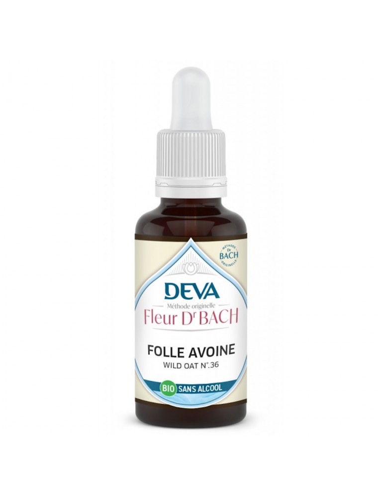 Image principale de la modale pour Folle avoine Sans Alcool Bio - Reconnaissance de ses capacités Élixir Floral de Bach 30 ml - Deva