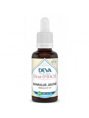 Image de Mimulus jaune Sans Alcool Bio - Courage et Confiance Élixir Floral de Bach 30 ml - Deva depuis Achetez les produits Deva à l'herboristerie Louis (5)