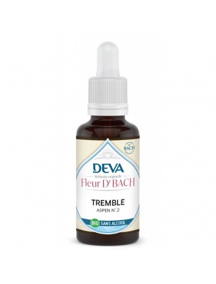 Image de Tremble Sans Alcool Bio - Courage et Volonté Élixir Floral de Bach 30 ml - Deva depuis Achetez les produits Deva à l'herboristerie Louis (6)