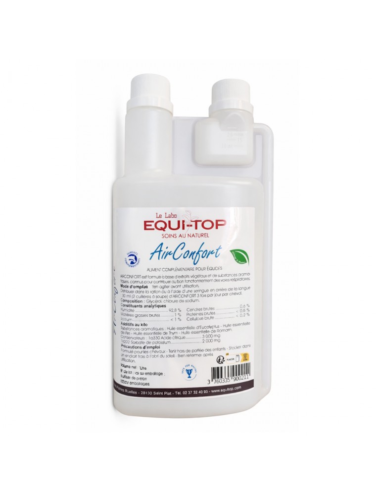 Image principale de la modale pour Air Confort - Confort respiratoire des Chevaux 1 Litre - Equi-Top