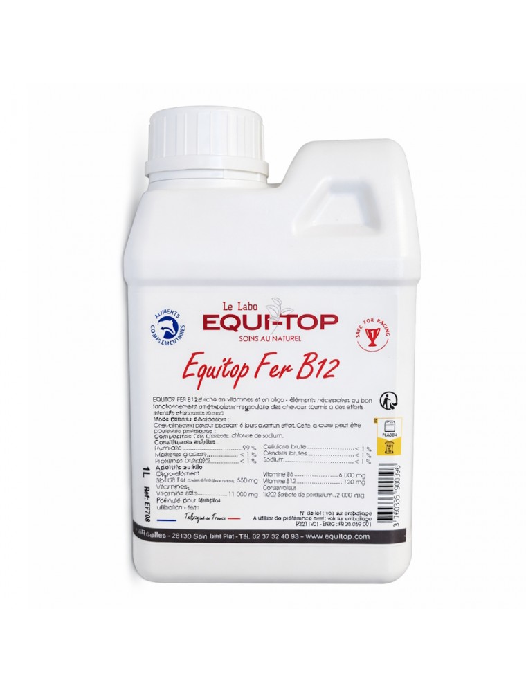 Image principale de la modale pour Fer B12 - Préparation à l'effort des Chevaux 1 L - Equi-Top