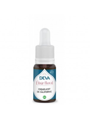 Image de Coquelicot de Californie Bio - Pondération et Ecoute intérieure Elixir floral 15 ml - Deva depuis Achetez les produits Deva à l'herboristerie Louis (2)