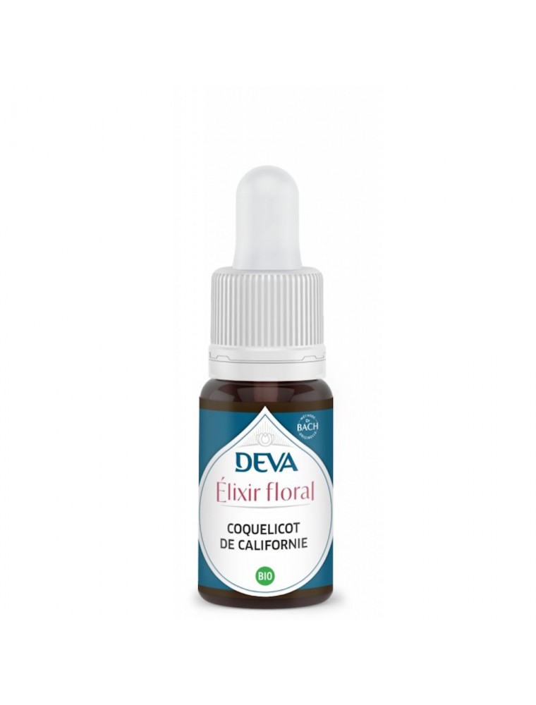 Image principale de la modale pour Coquelicot de Californie Bio - Pondération et Ecoute intérieure Elixir floral 15 ml - Deva