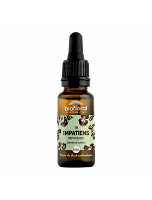 Image de Impatiens Impatience n°18 - Patience et Tolérance Bio aux fleurs de Bach 20 ml - Biofloral depuis Achetez les produits Biofloral à l'herboristerie Louis