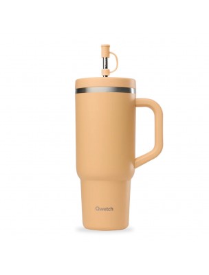 Image de Travel Cup Isotherme Matt Abricot - Hydratation 900 ml - Qwetch depuis Qwetch