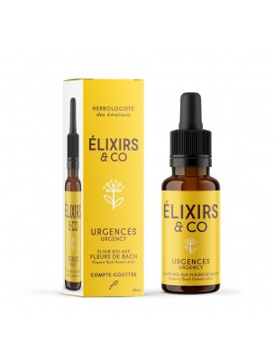 Image de Urgences Bio - Elixir composé Bio aux Fleurs de Bach 20 ml - Elixirs and Co depuis Achetez les produits Elixirs and Co à l'herboristerie Louis (3)
