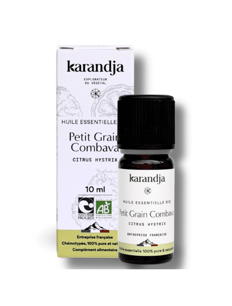 Image principale de la modale pour Petit Grain Combava Bio - Huile Essentielle de Citrus hystrix 10 ml - Karandja