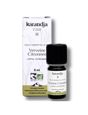 Image 79195 supplémentaire pour Verveine Citronnée Bio - Huile essentielle de Lippia citriodora 5 ml - Karandja