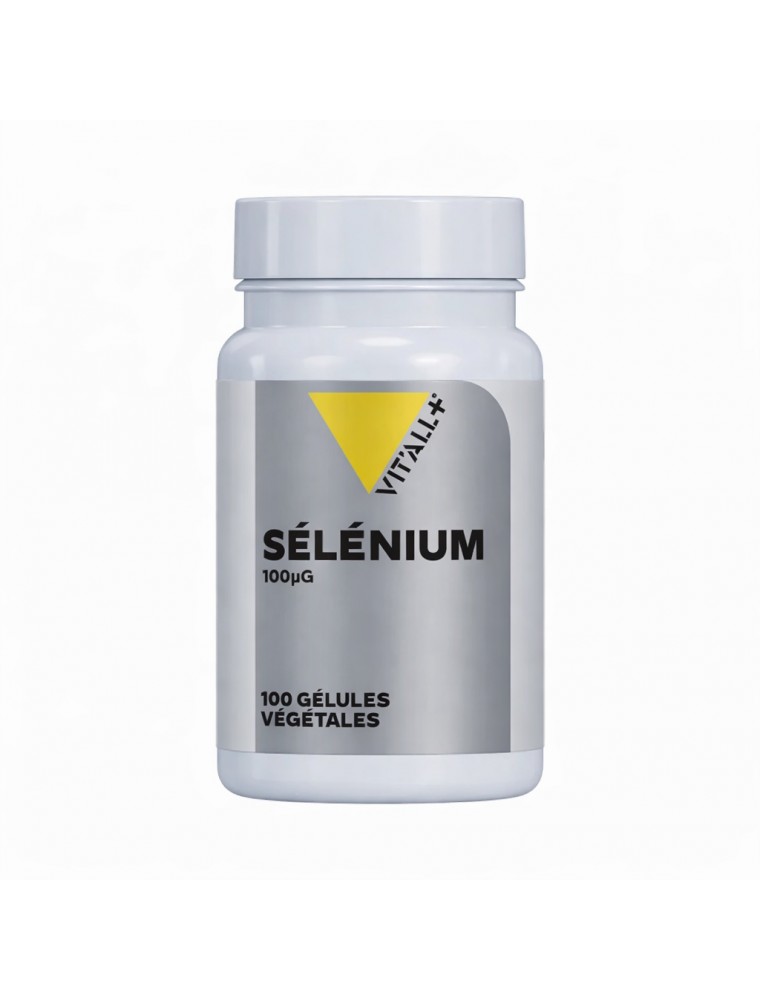 Image principale de la modale pour Sélénium 100 µg - Immunité, Cheveux et Ongles 100 gélules - Vit'all+