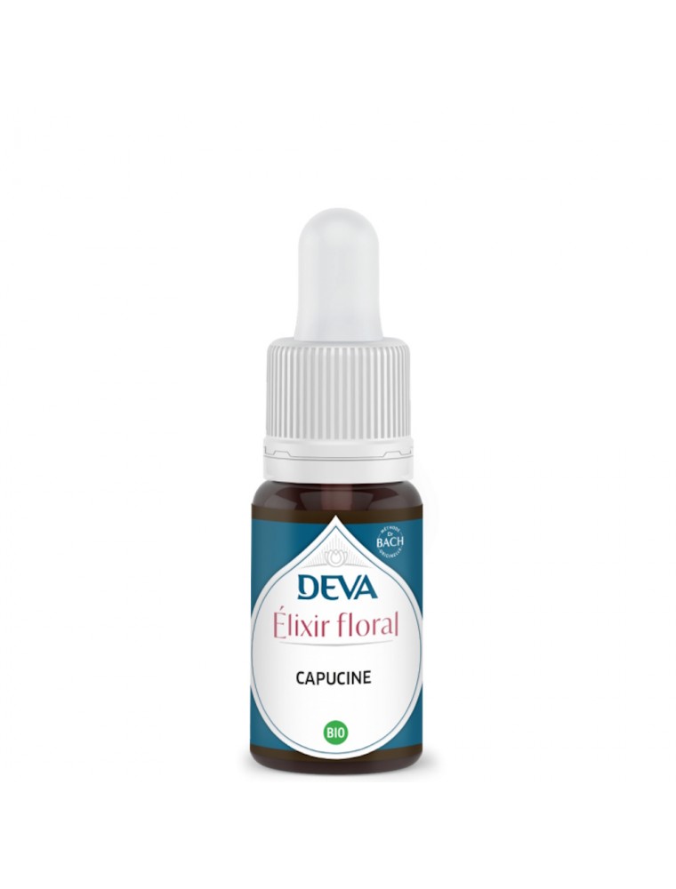 Image principale de la modale pour Capucine Bio - Vitalité et Ouverture d'Esprit Elixir floral 15 ml - Deva