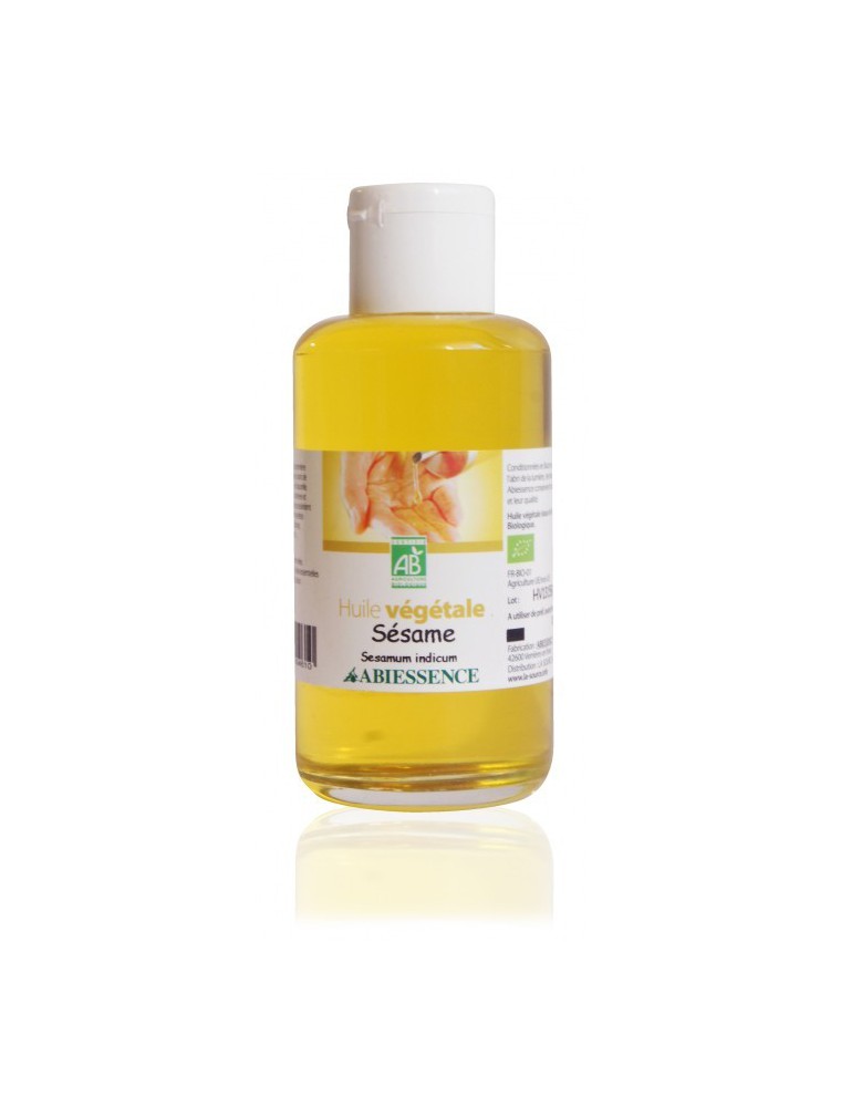 Image principale de la modale pour Sésame Bio - Huile végétale Sesamum indicum 100 ml - Abiessence