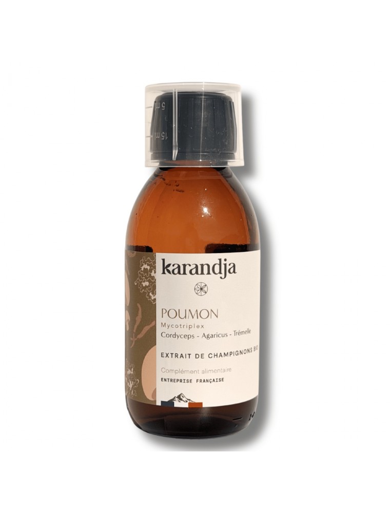 Image principale de la modale pour Mycotriplex Poumon Bio - Extraits Aqueux de Champignons 150 ml - Karandja