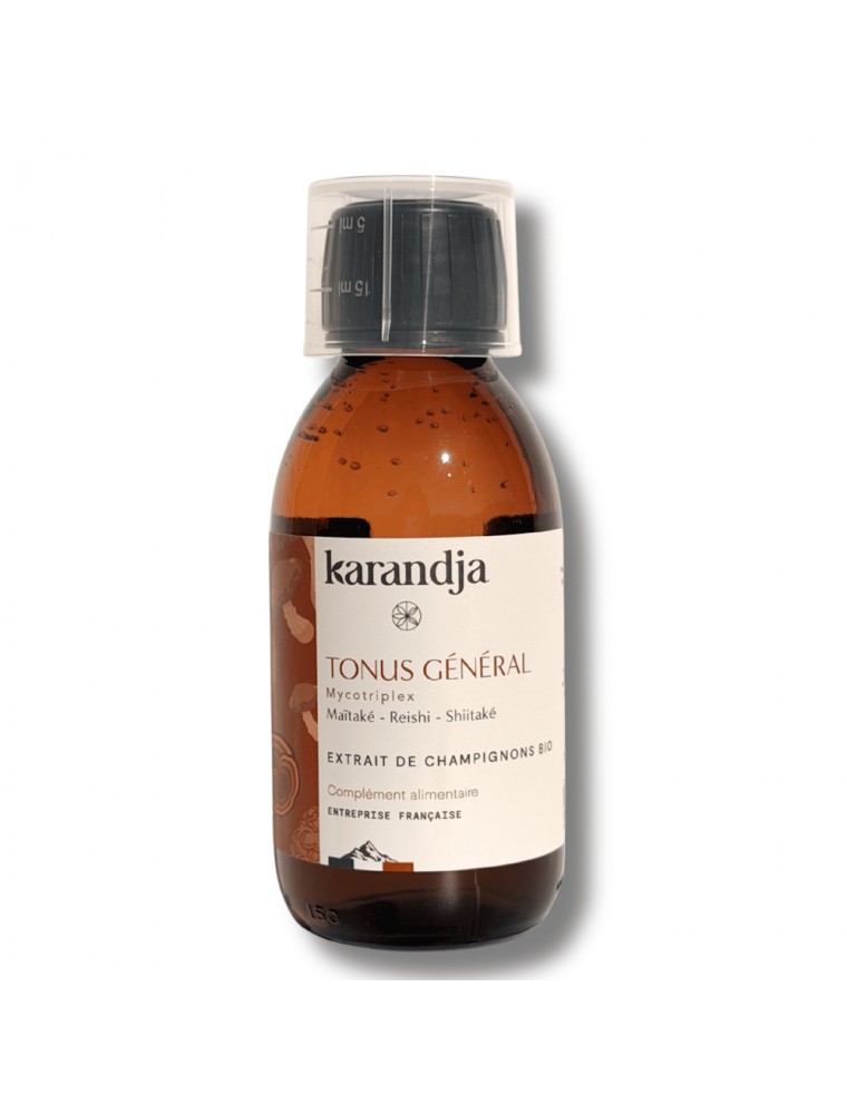 Image principale de la modale pour Mycotriplex Tonus Général Bio - Extraits Aqueux de Champignons 150 ml - Karandja