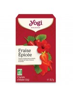 Image de Fraise Epicée Bio - Infusions Ayurvédiques 17 sachets - Yogi depuis Thés en infusettes bio pour votre bien-être | Louis Herboristerie (2)