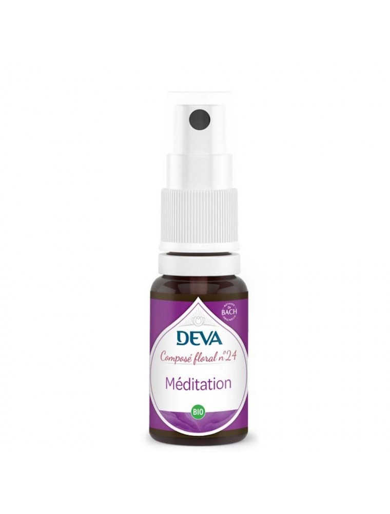 Image principale de la modale pour Méditation Bio - Pleine conscience Composé floral n°24 Spray de 15 ml - Deva