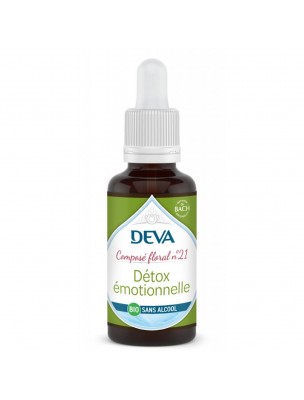 Image de Détox Emotionnelle Sans Alcool Bio - Régénération Composé floral n°21 30 ml - Deva depuis ▷ Meilleures ventes de plantes médicinales à l'herboristerie