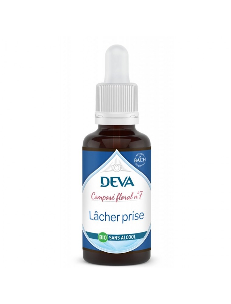 Image principale de la modale pour Lâcher-Prise Sans Alcool Bio - Alléger la charge mentale Composé floral n°7 30 ml - Deva