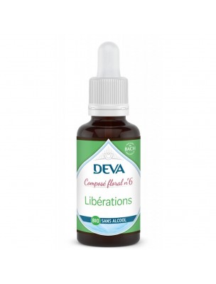 Image de Libérations Sans Alcool Bio - Changement d'Habitude Composé floral n°6 30 ml - Deva depuis ▷ Meilleures ventes de plantes médicinales à l'herboristerie