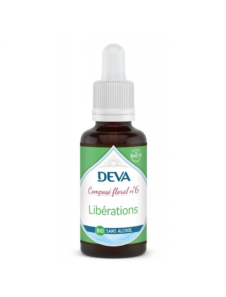 Image principale de la modale pour Libérations Sans Alcool Bio - Changement d'Habitude Composé floral n°6 30 ml - Deva