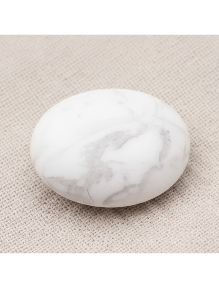 Image principale de la modale pour Galet - Howlite - 45 mm
