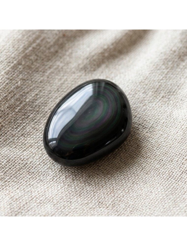 Image principale de la modale pour Pierre Roulée - Obsidienne Oeil Céleste - 30 à 40 mm