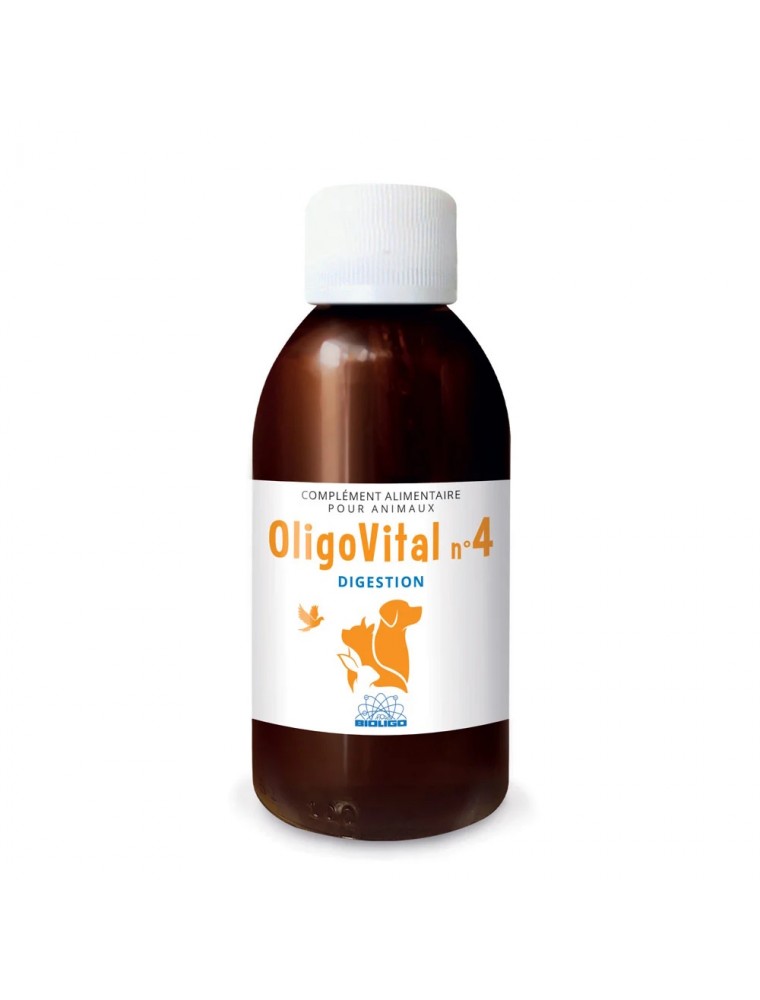 Image principale de la modale pour Oligo Vital N°4 - Digestion des Animaux 150ml - Bioligo