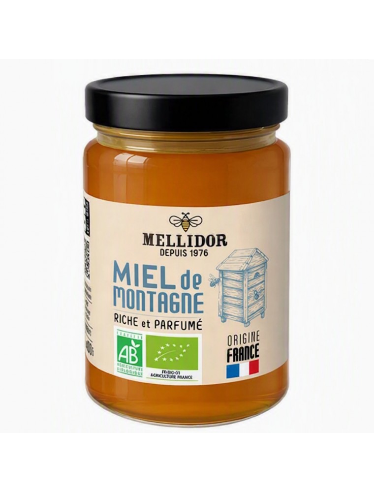 Image principale de la modale pour Miel de Montagne Bio - Miel Riche et Parfumé 400g - Mellidor