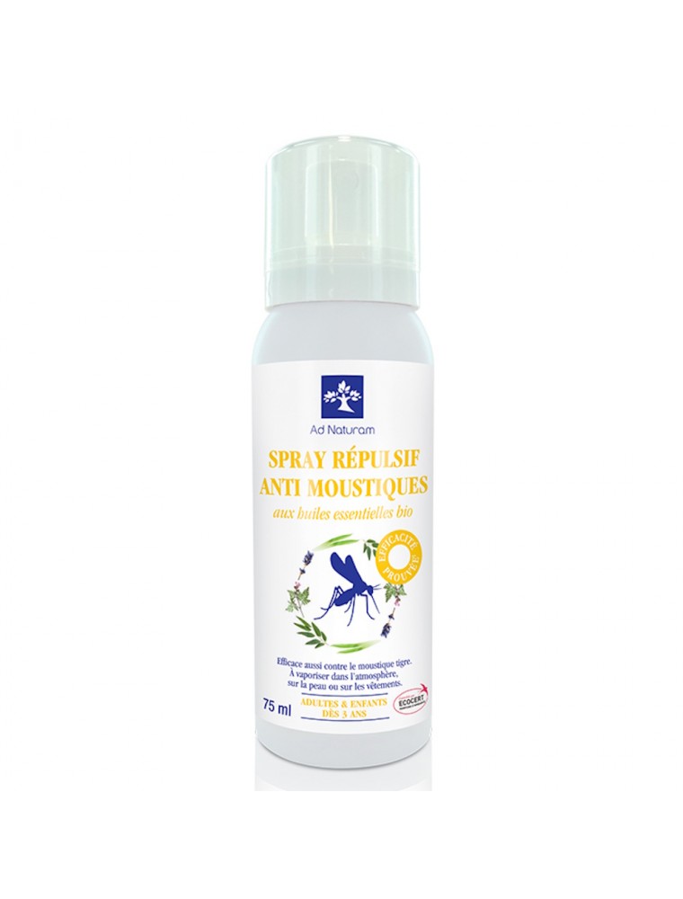 Image principale de la modale pour Spray Anti-Moustiques Bio - Répulsif 75 ml - Ad Naturam