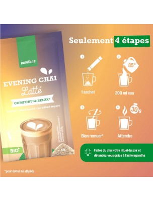 Image 79752 supplémentaire pour Evening Chaï Latté Bio - Détente et Relaxation 6 Sticks - Purasana