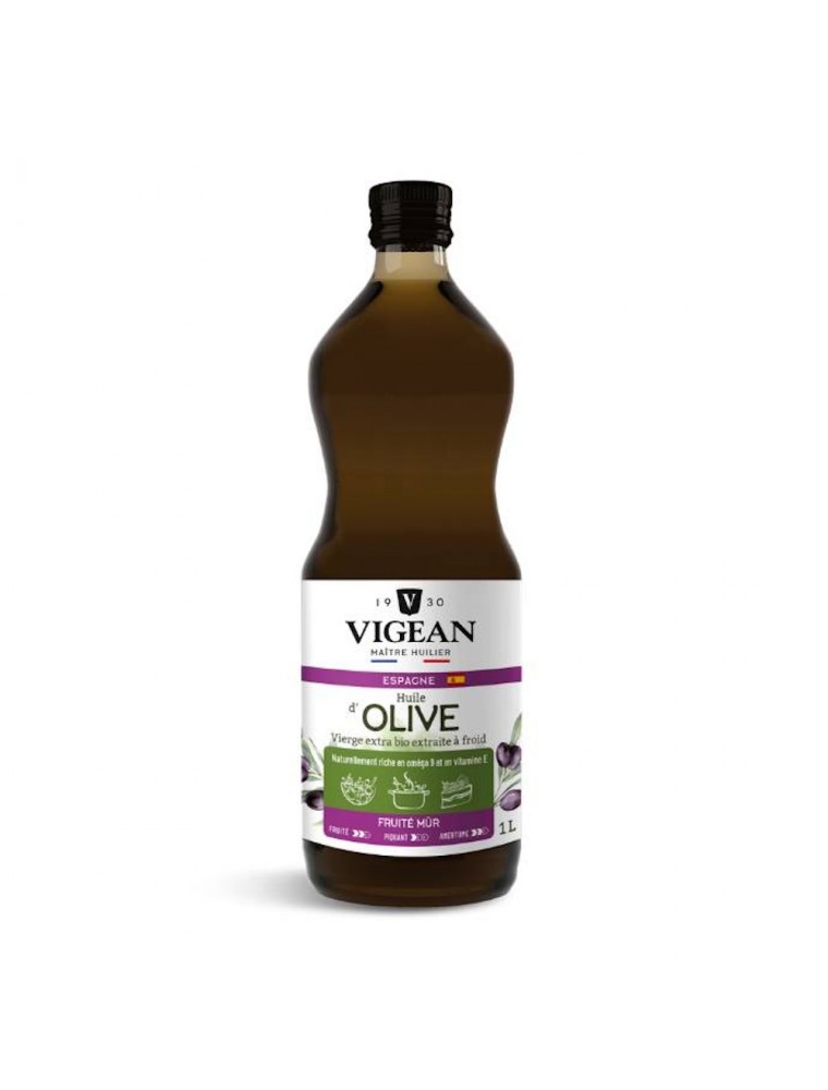 Image principale de la modale pour Olive Bio - Huile Végétale Fruitée mûre 1 Litre - Vigean