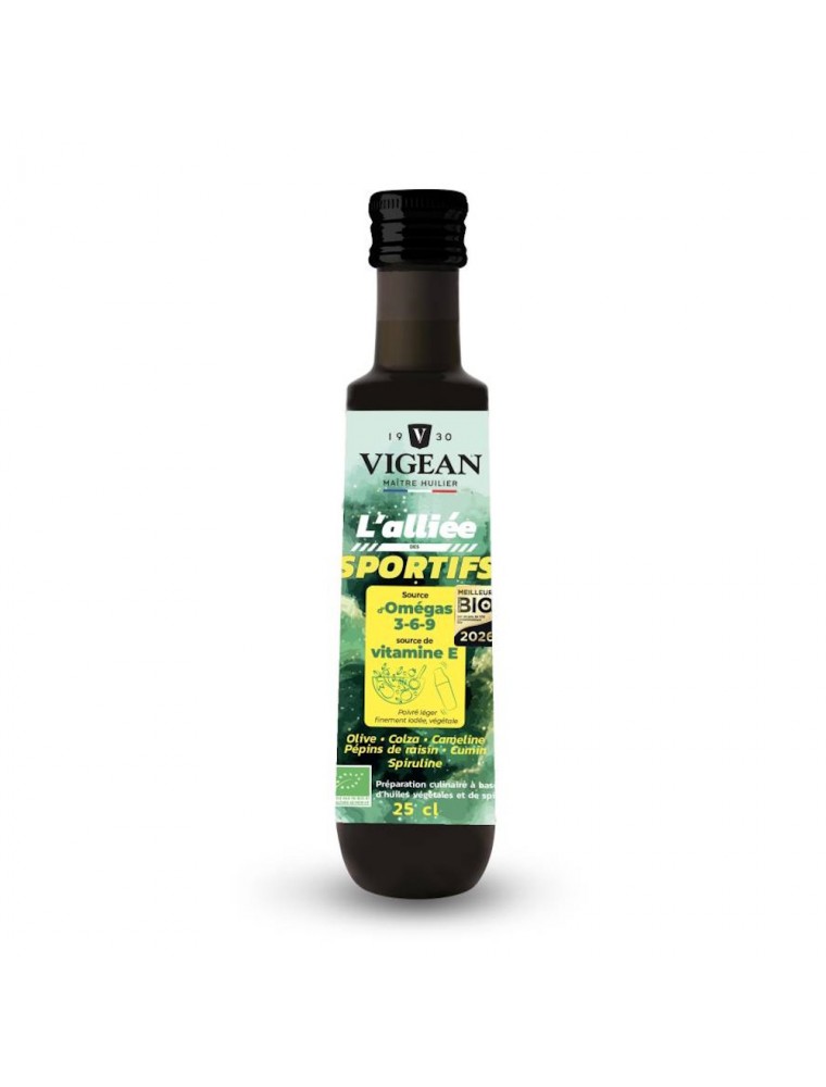 Image principale de la modale pour Alliée des Sportifs Bio - Huile Végétale 250 ml - Vigean