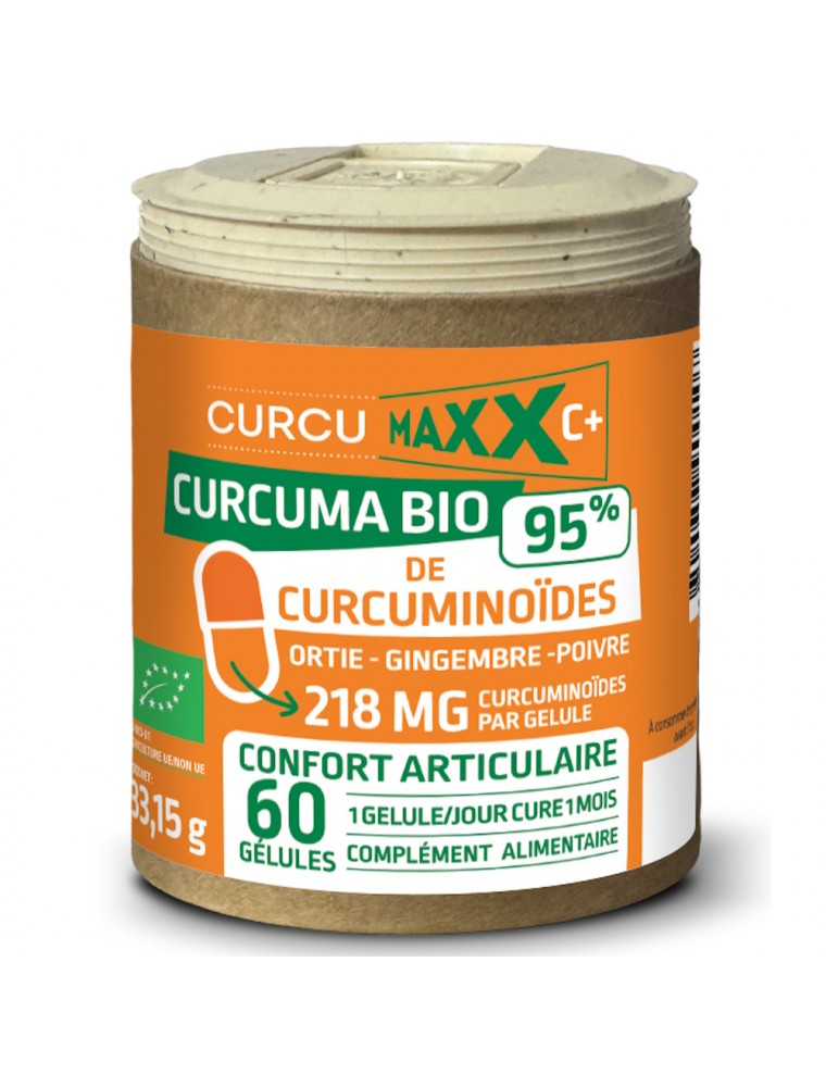 Image principale de la modale pour Curcumaxx C+ Bio 95% - Curcuma 60 gélules - Curcumaxx