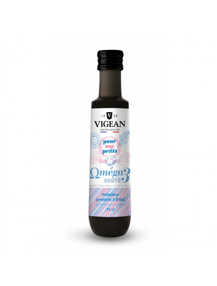 Image principale de la modale pour Oméga 3 Forté Pour Nos petits Bio - Huile Végétale 250 ml - Vigean