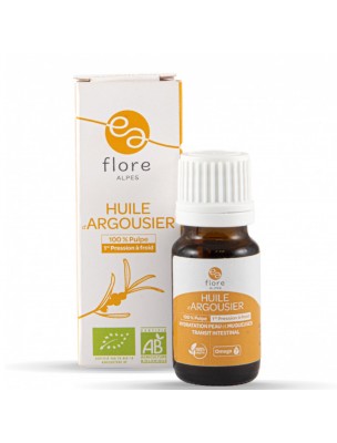 Image de Huile Pure de Pulpe d'Argousier Bio - Soin de la Peau 10 ml - Flore Alpes depuis Flore Alpes