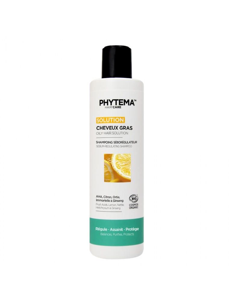 Image principale de la modale pour Shampoing Séborégulateur Bio - Cheveux gras 250 ml - Phytema